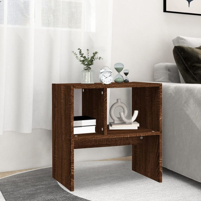vidaXL barna tölgy színű szerelt fa kisszekrény 50 x 30 x 50 cm