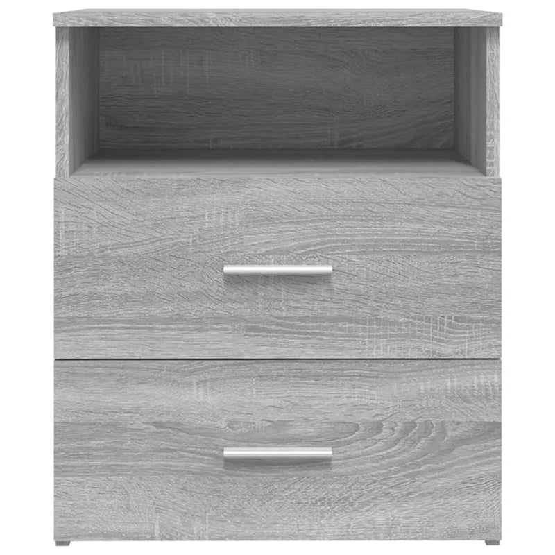vidaXL 2 db szürke sonoma színű éjjeliszekrény 50x32x60 cm