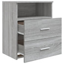 vidaXL 2 db szürke sonoma színű éjjeliszekrény 50x32x60 cm