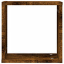 vidaXL 2 db füstös tölgy színű fali kockapolc 30 x 15 x 30 cm