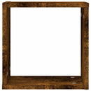 vidaXL 6 db füstös tölgy színű fali kockapolc 30 x 15 x 30 cm