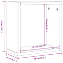 vidaXL 6 db füstös tölgy színű fali kockapolc 30 x 15 x 30 cm