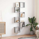 vidaXL 6 db szürke sonoma fali kockapolc 30 x 15 x 30 cm