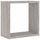 vidaXL 6 db szürke sonoma fali kockapolc 30 x 15 x 30 cm
