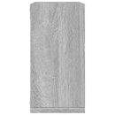 vidaXL 6 db szürke sonoma fali kockapolc 30 x 15 x 30 cm