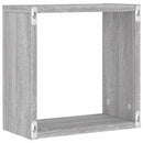 vidaXL 6 db szürke sonoma fali kockapolc 30 x 15 x 30 cm