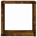 vidaXL Falpolcok tárolóval 2 pcs Barna 26 x 15 x 26 cm Faanyag