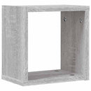 vidaXL Falpolcok polcokkal 2 pcs Szürke Sonoma 26 x 15 x 26 cm Faanyag