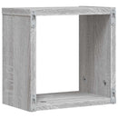 vidaXL Falpolcok polcokkal 2 pcs Szürke Sonoma 26 x 15 x 26 cm Faanyag