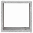 vidaXL Falpolcok polcokkal 4 pcs Szürke Sonoma 26 x 15 x 26 cm Faanyag