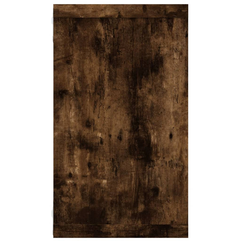 vidaXL 4 db füstös tölgy színű szerelt fa fali kockapolc 80x15x26,5 cm