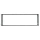 vidaXL 2 db szürke sonoma színű szerelt fa fali kockapolc 80x15x26,5cm