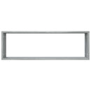 vidaXL 2 db szürke sonoma színű szerelt fa fali kockapolc 80x15x26,5cm