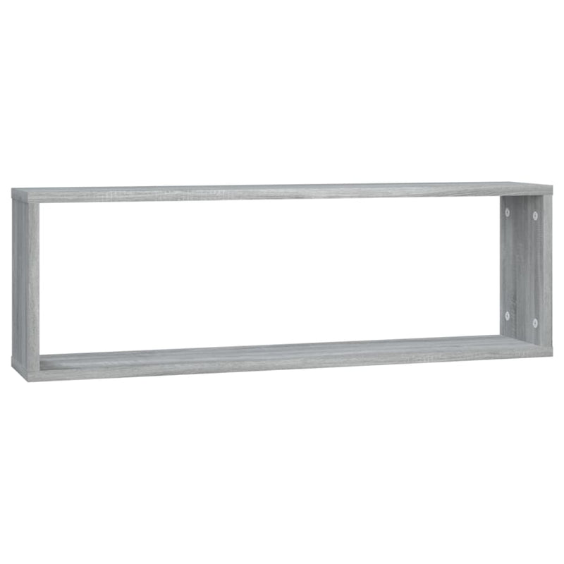 vidaXL 4 db szürke sonoma színű szerelt fa fali kockapolc 80x15x26,5cm