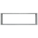 vidaXL 4 db szürke sonoma színű szerelt fa fali kockapolc 80x15x26,5cm