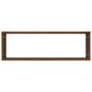 vidaXL 4 db barna tölgyszínű szerelt fa fali kockapolc 80x15x26,5 cm