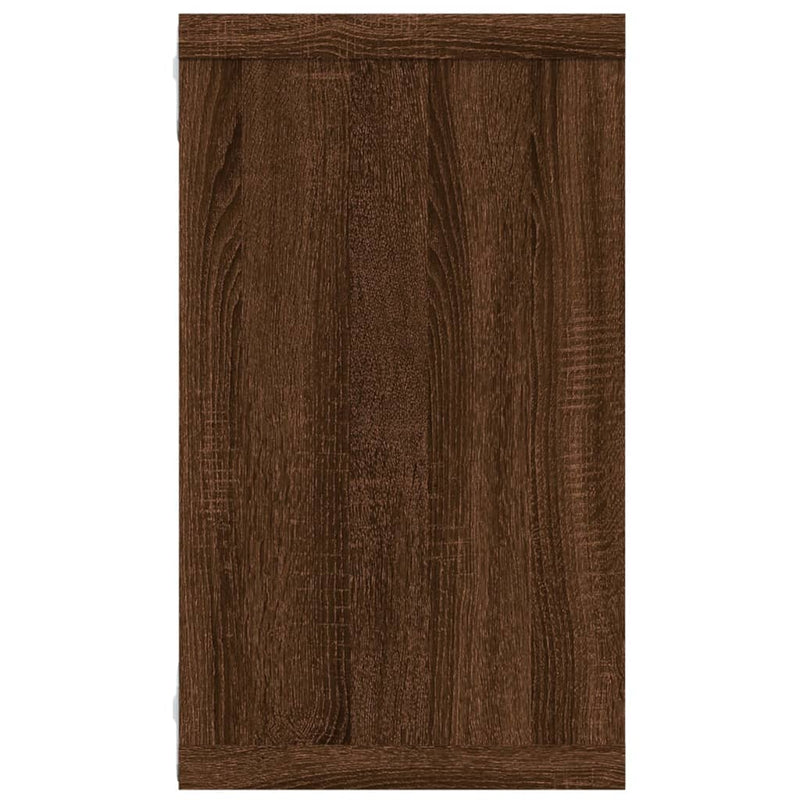 vidaXL 4 db barna tölgyszínű szerelt fa fali kockapolc 80x15x26,5 cm