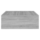 vidaXL szürke sonoma színű szerelt fa dohányzóasztal 100 x 100 x 35 cm