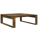 vidaXL füstös tölgy színű szerelt fa dohányzóasztal 100 x 100 x 35 cm
