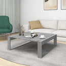vidaXL szürke sonoma színű szerelt fa dohányzóasztal 100 x 100 x 35 cm