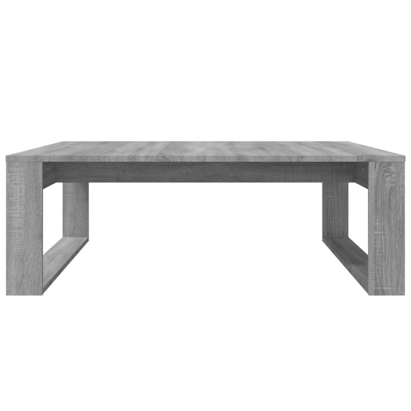 vidaXL szürke sonoma színű szerelt fa dohányzóasztal 100 x 100 x 35 cm