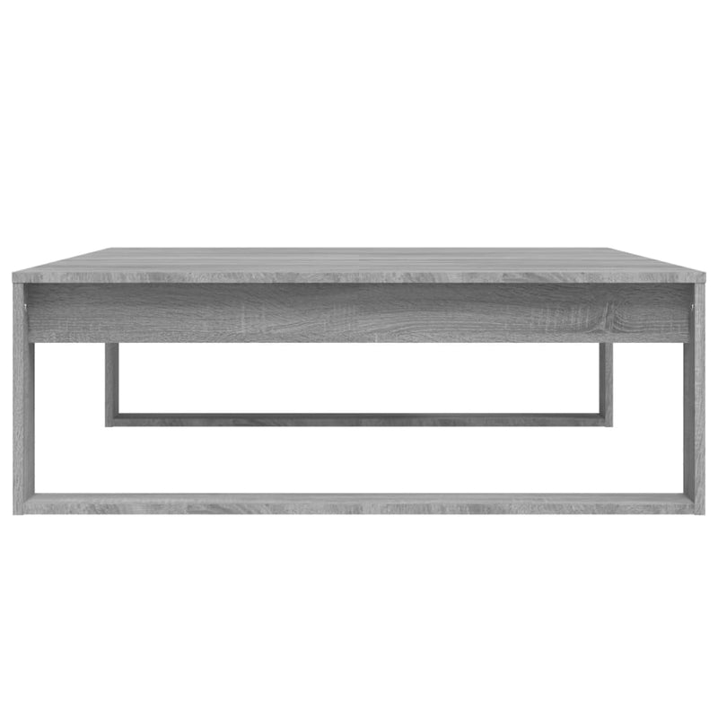vidaXL szürke sonoma színű szerelt fa dohányzóasztal 100 x 100 x 35 cm
