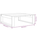 vidaXL szürke sonoma színű szerelt fa dohányzóasztal 100 x 100 x 35 cm