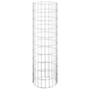 vidaXL kör alakú horganyzott acél gabion oszlop Ø30 x 100 cm