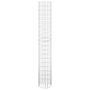 vidaXL kör alakú horganyzott acél gabion oszlop Ø30 x 200 cm