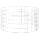 vidaXL kör alakú horganyzott acél gabion oszlop Ø100 x 50 cm