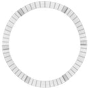 vidaXL kör alakú horganyzott acél gabion oszlop Ø100 x 50 cm