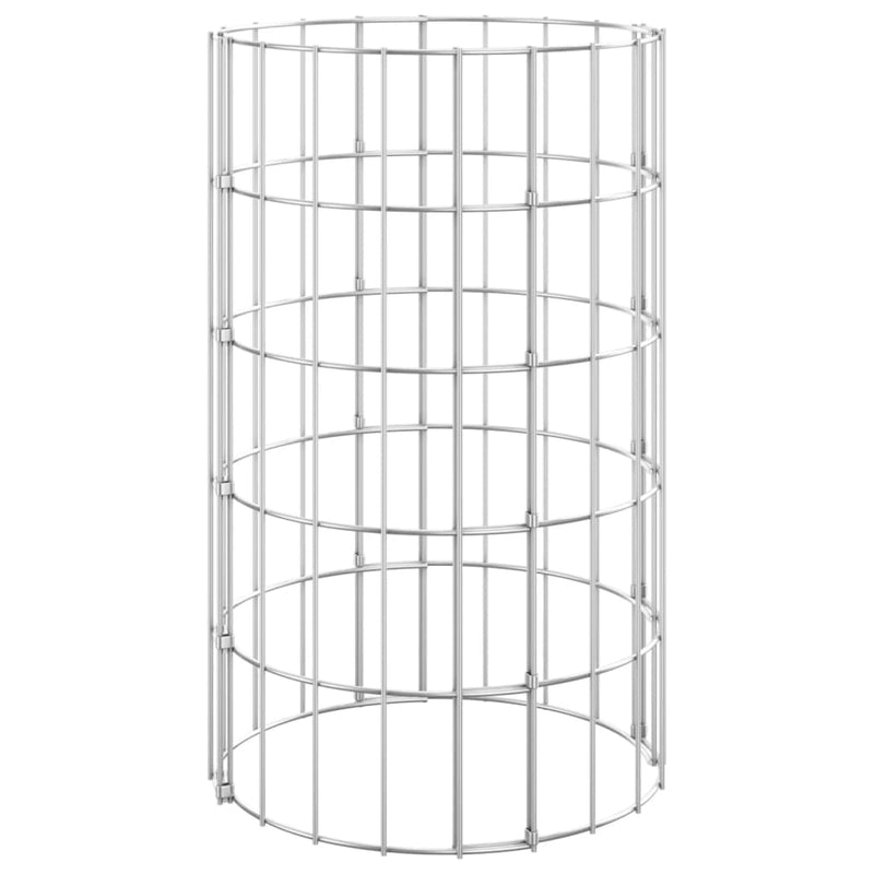 vidaXL 3 db kör alakú horganyzott acél gabion magaságyás Ø30 x 50 cm