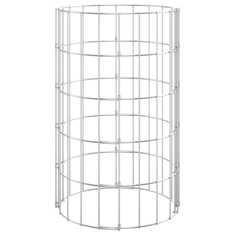 vidaXL 3 db kör alakú horganyzott acél gabion magaságyás Ø30 x 50 cm