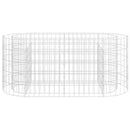 vidaXL horganyzott vas gabion magaságyás 120 x 50 x 50 cm