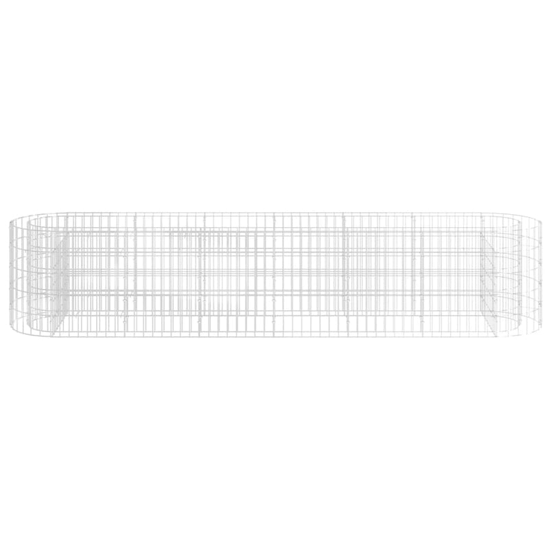 vidaXL horganyzott vas gabion magaságyás 260 x 50 x 50 cm