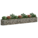 vidaXL horganyzott vas gabion magaságyás 400 x 50 x 50 cm