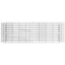 vidaXL horganyzott vas gabion magaságyás 330x50x100 cm