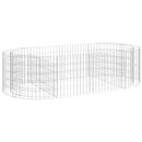 vidaXL horganyzott vas gabion magaságyás 200x100x50 cm