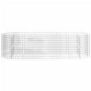 vidaXL horganyzott vas gabion magaságyás 400x100x100 cm