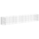 vidaXL horganyzott vas gabion magaságyás 600x100x100 cm