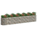 vidaXL horganyzott vas gabion magaságyás 600x100x100 cm