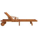 vidaXL 2 db tömör akácfa napozóágy