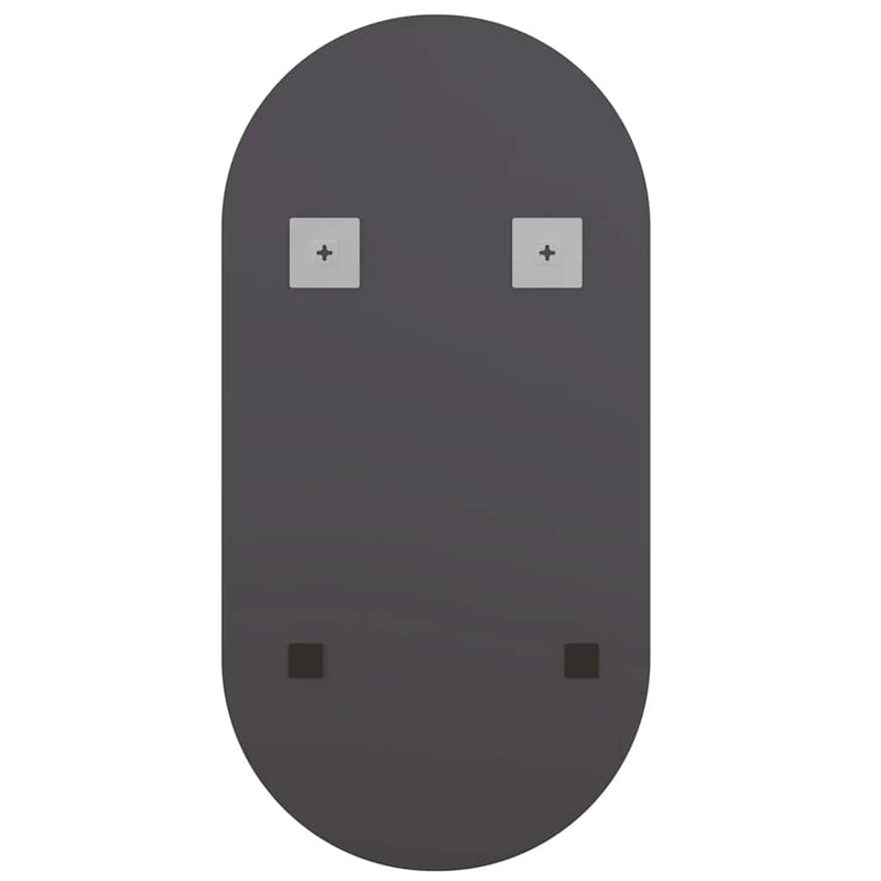 vidaXL ovális üvegtükör LED-lámpákkal 40 x 20 cm