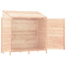vidaXL tömör fenyőfa kerti fészer 102 x 52 x 112 cm