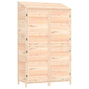 vidaXL tömör fenyőfa kerti fészer 102x52x174,5 cm