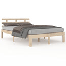 vidaXL King Size tömör fa ágykeret 150 x 200 cm