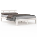 vidaXL King Size fehér tömör fa ágykeret 150 x 200 cm