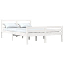 vidaXL King Size fehér tömör fa ágykeret 150 x 200 cm