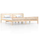 vidaXL tömör fa ágykeret matrac nélkül 200 x 200 cm