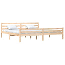 vidaXL tömör fa ágykeret matrac nélkül 200 x 200 cm